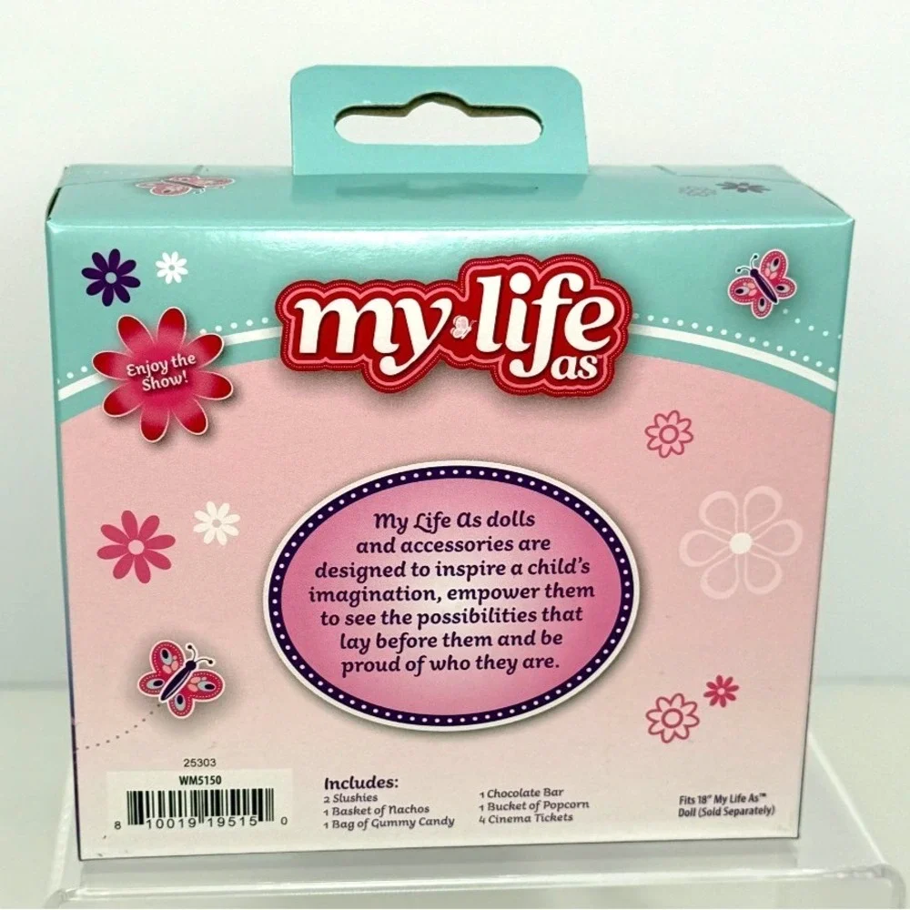 New MY LIFE As 10 pc Movie Night Play Snack Set for 18